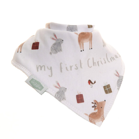 Ziggle 'My First Christmas' Animal Bib