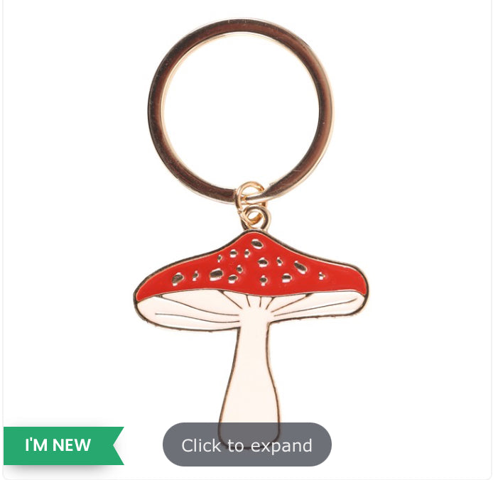 Lucky Toadstool Keyring