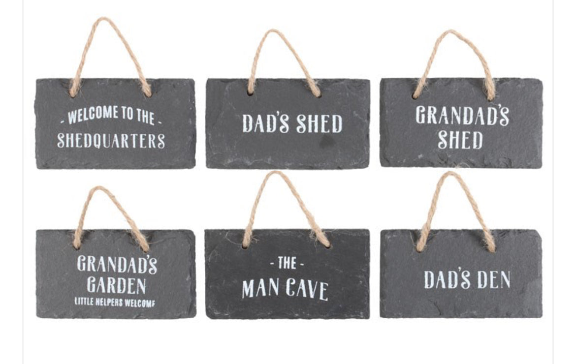 Sale - Slate Man plaques