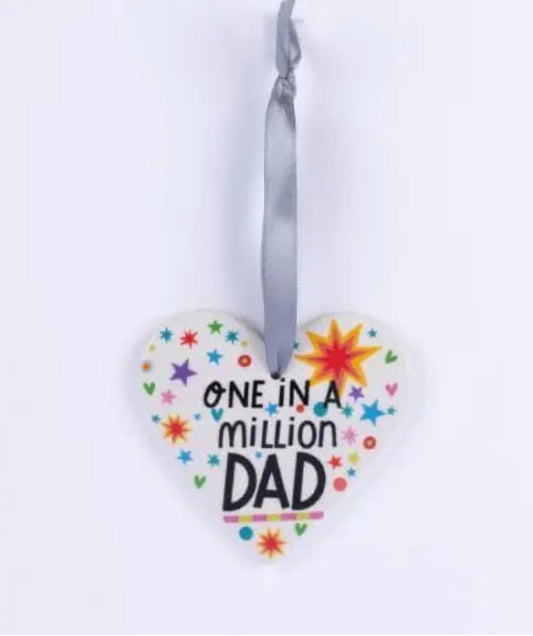 Belly Button - Dad Ceramic Heart