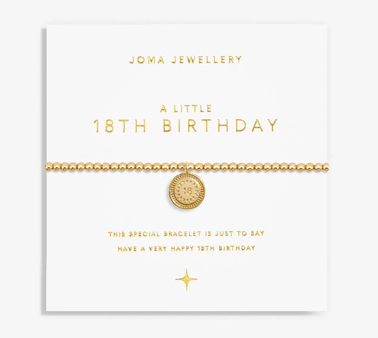 Joma Jewellery A little 18th Birthday Bracelet (Gold)
