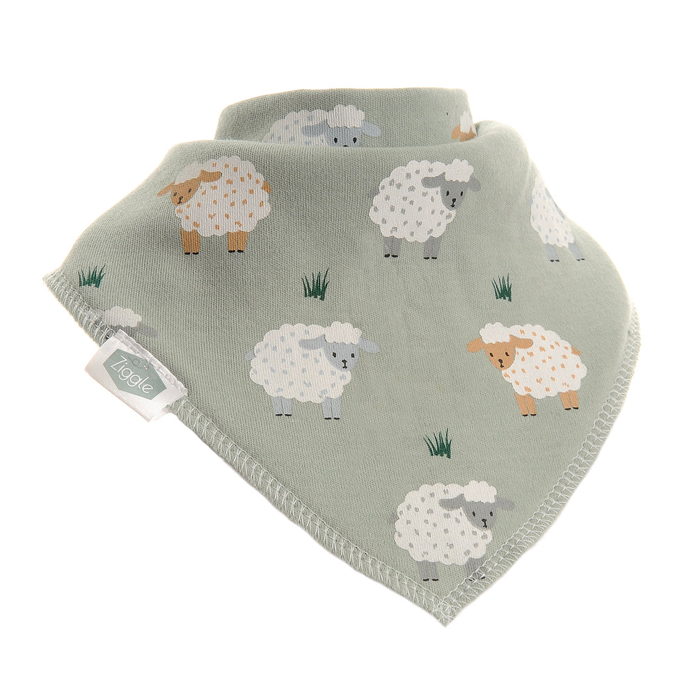 Ziggle Sheep Print Bib