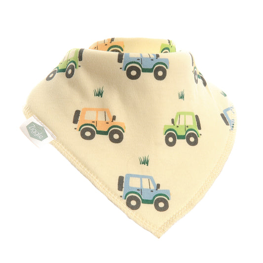 Ziggle Farm Vehicles Print Bib