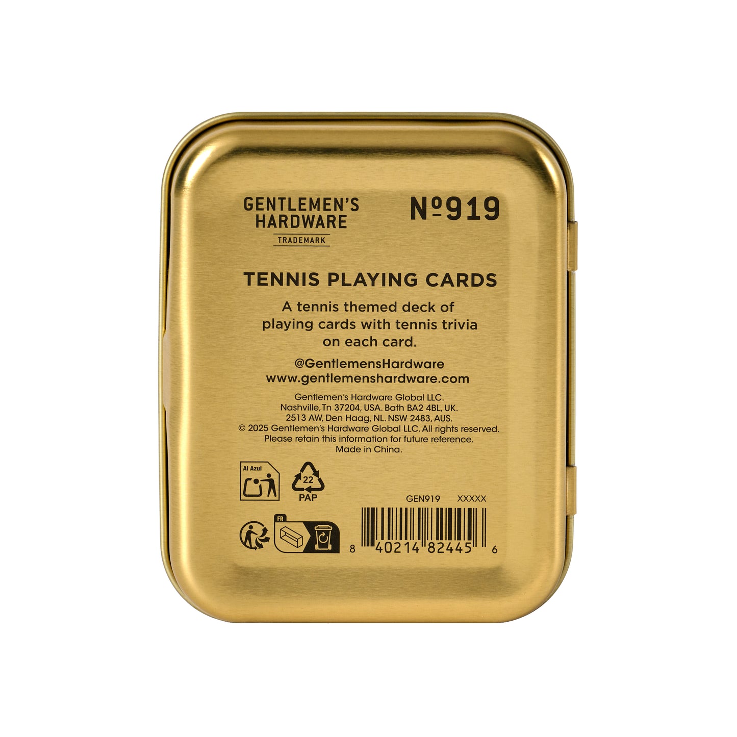 Tennis Themed Playing Cards