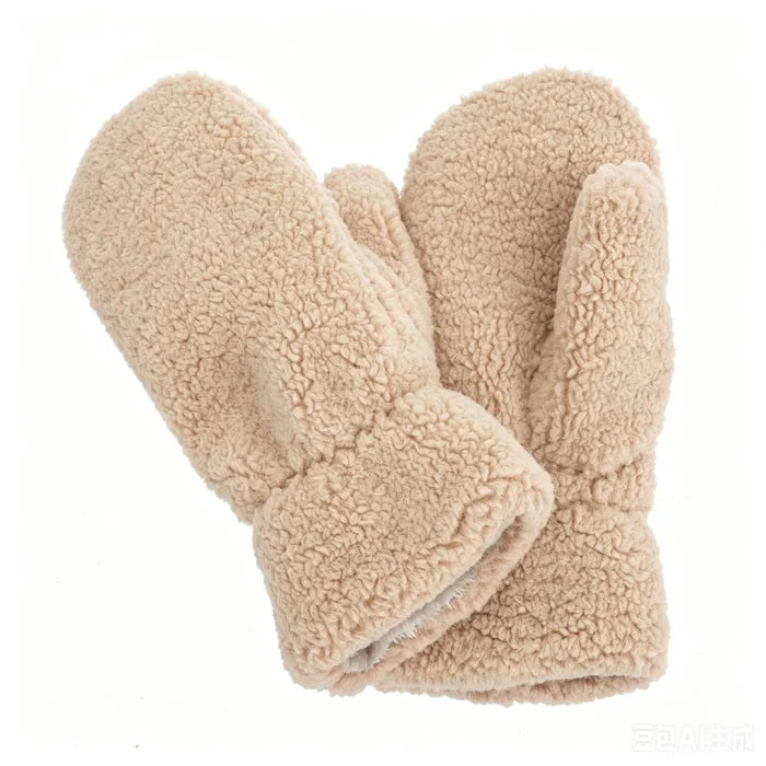 Teddy Gloves - Linen