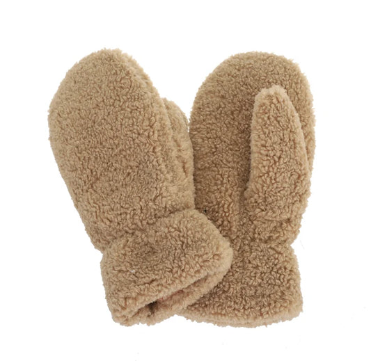 Teddy Gloves - Toffee