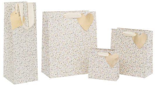 Glick - Gold Heart Gift Bag
