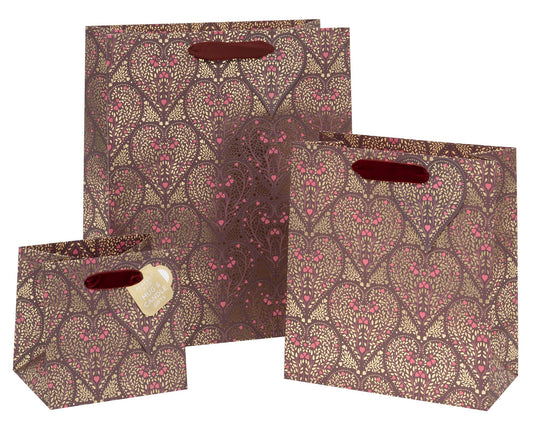Glick - Gift Bags Filigree Hearts