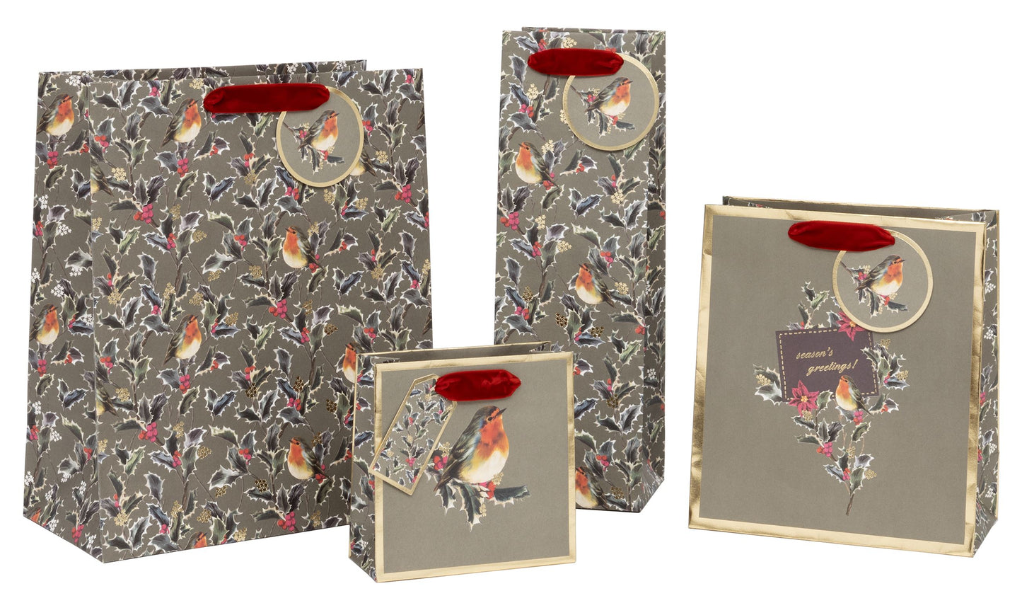 Christmas Gift Bags - Holly Harmony