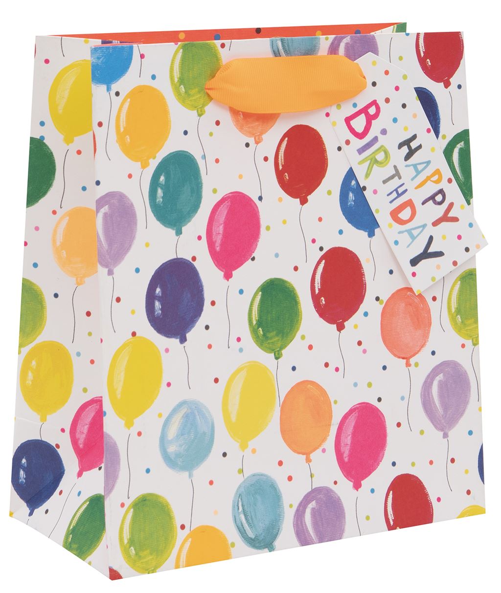 Birthday Balloons Greeting Bags