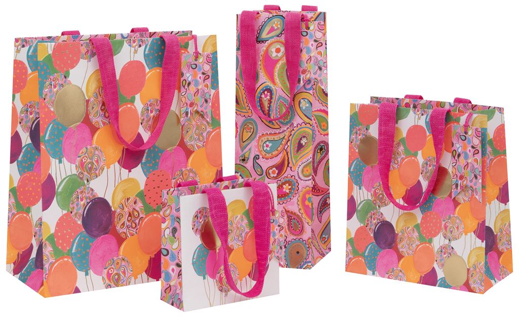 Glick - Pink Balloons Gift Bag