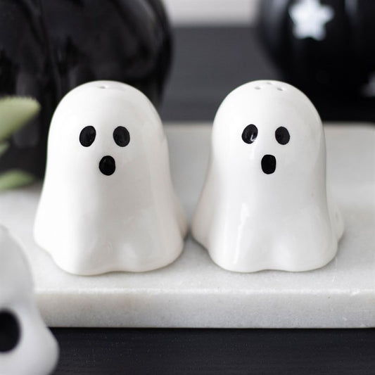Sweet Ghost Ceramic Salt & Pepper Shakers
