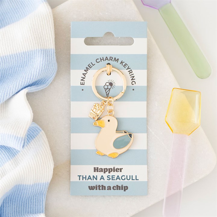 Seagull & Chips Keyring