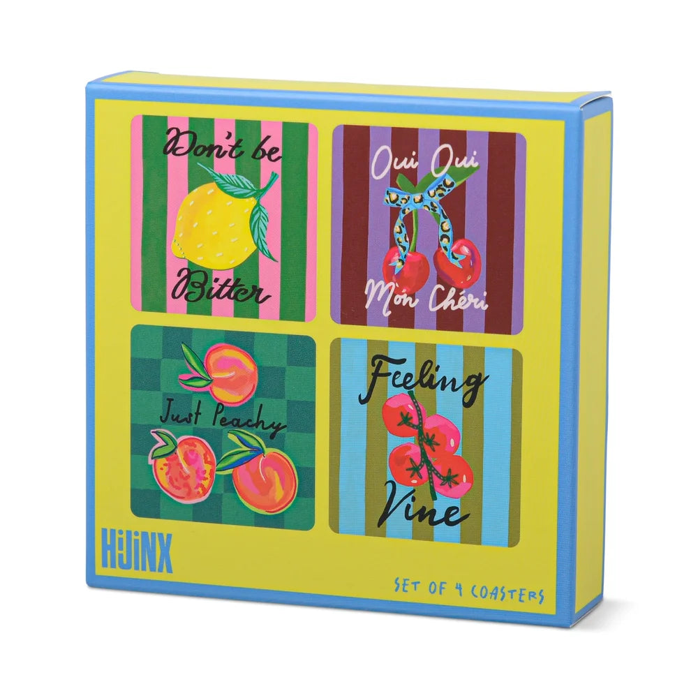 HiJinx set of 4 coasters