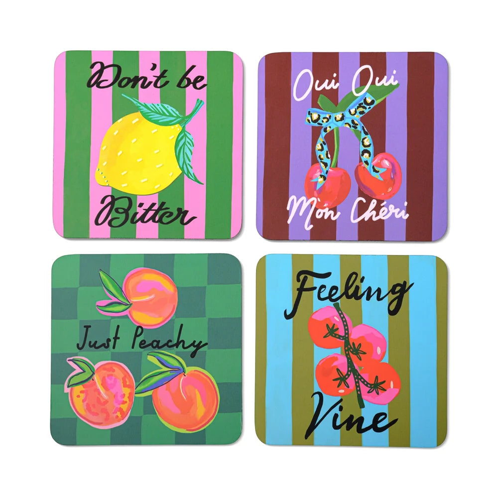 HiJinx set of 4 coasters
