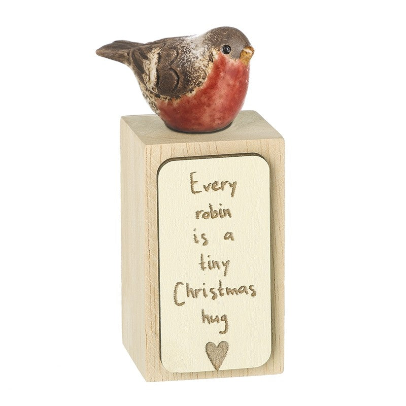 Every Robin On Wooden Block