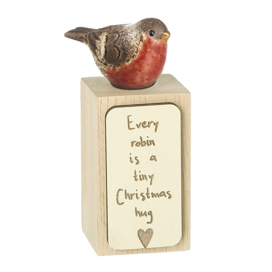 Every Robin On Wooden Block