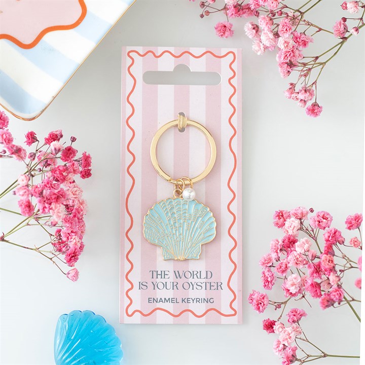 The World is Your Osyter Keyring