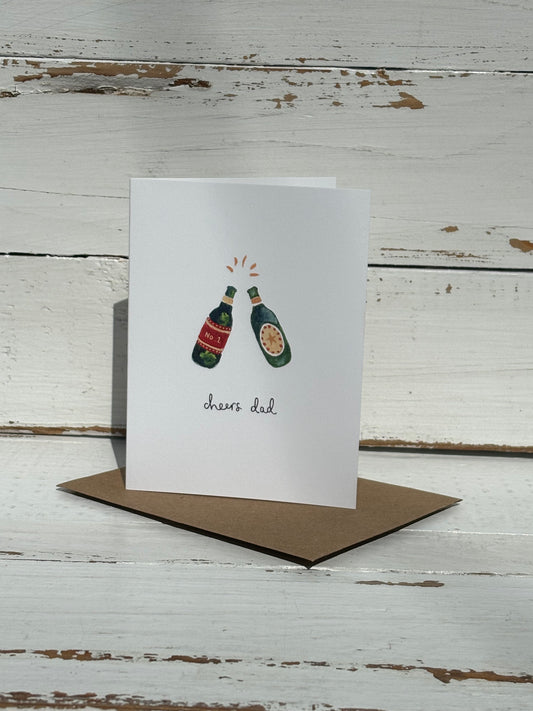 Louise Mulgrew - Cheers Dad BIJ128 Mini Card