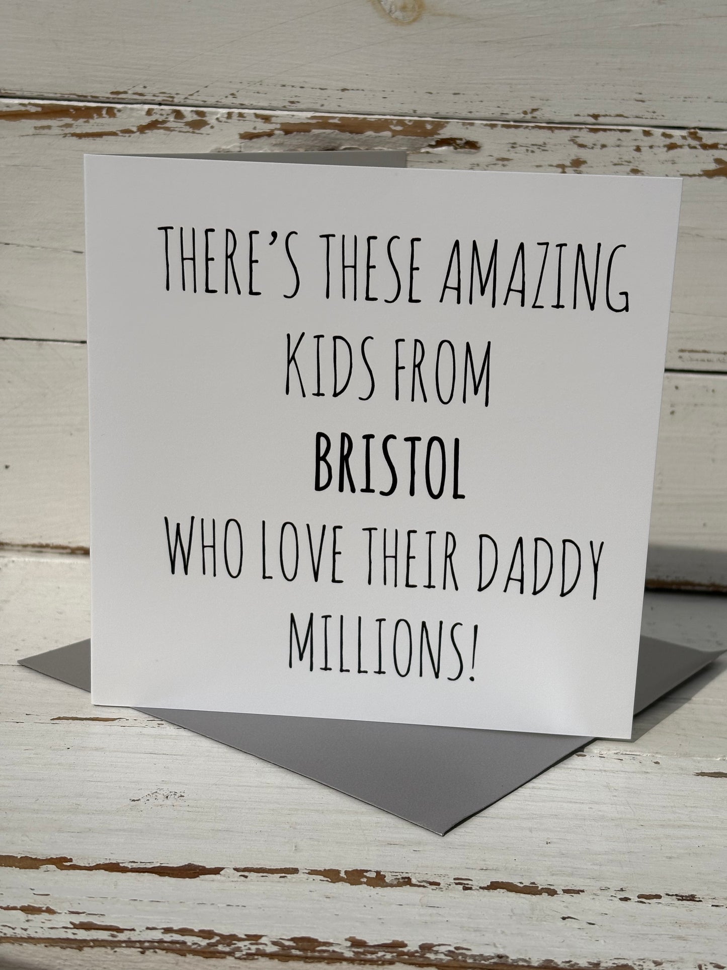 Wotamug - Bristol kids Father's day card