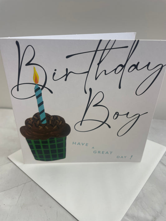 SALE Janie Wilson  - Boys Birthday Card SR12