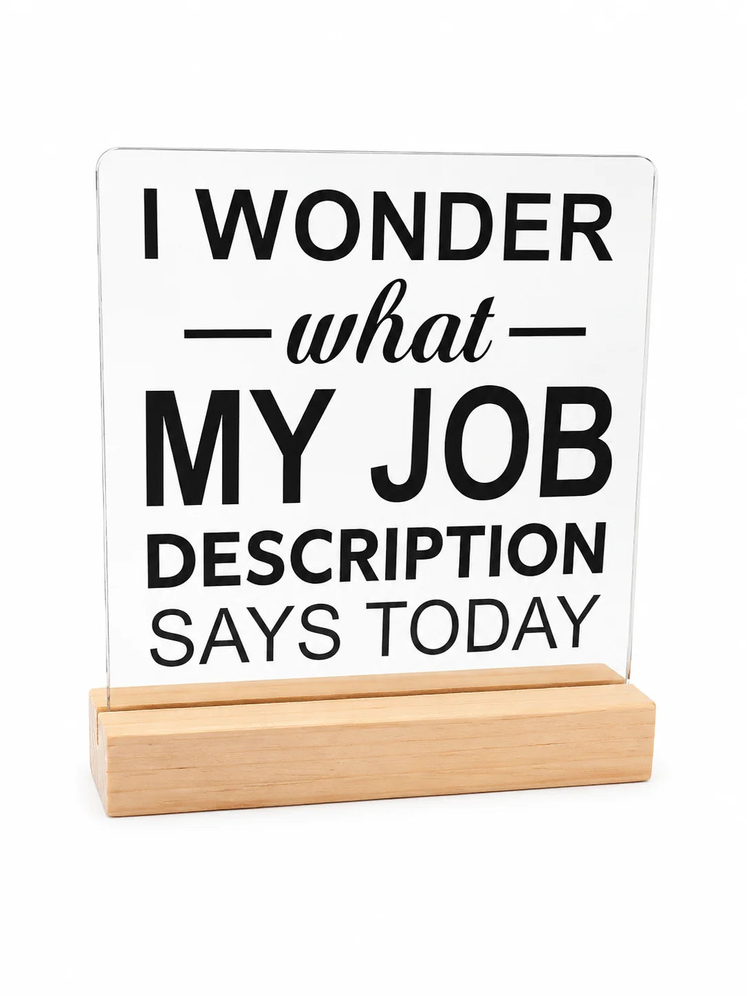 Gift Acrylic Plaque - Job