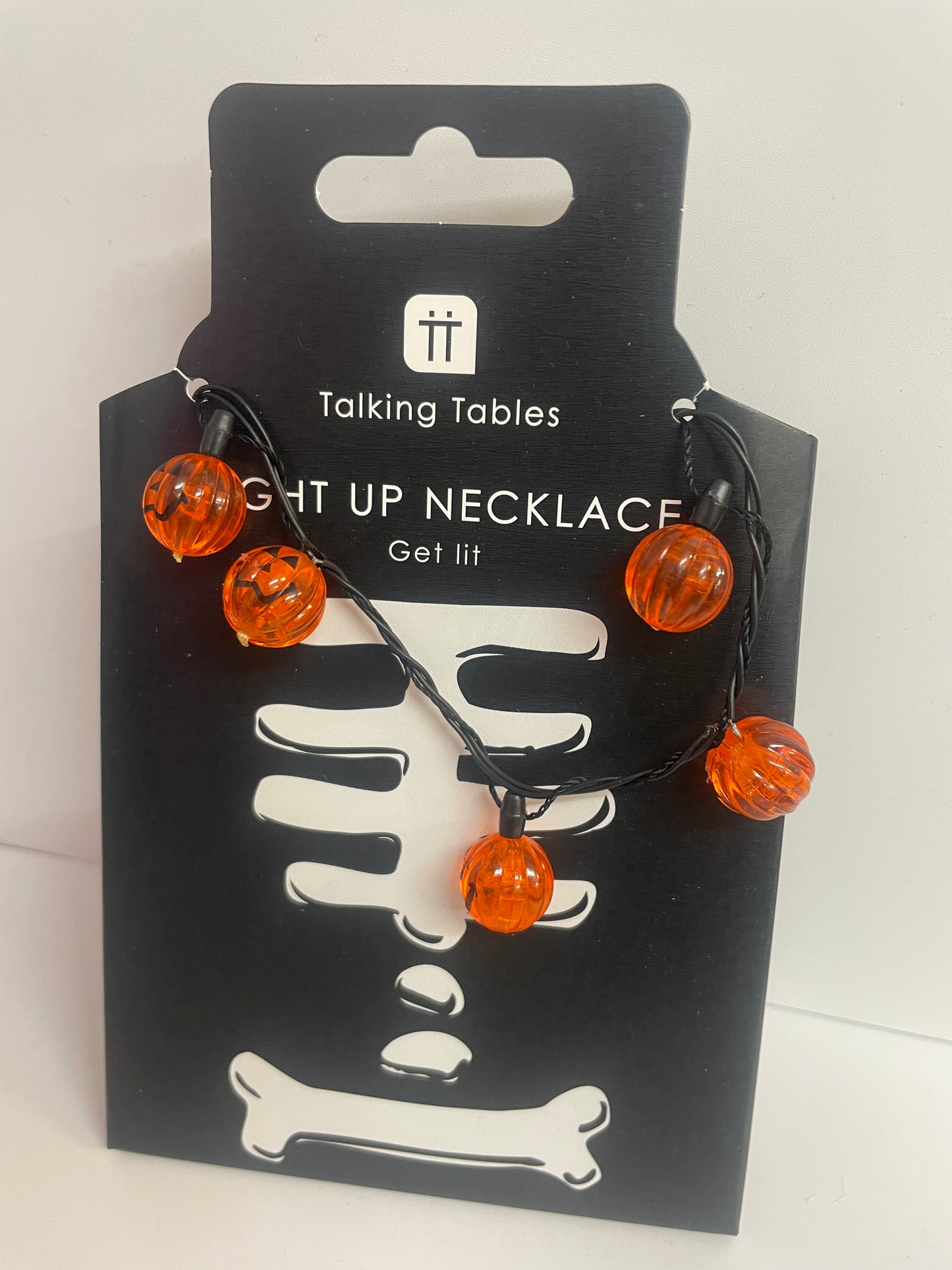 Sale - Pumpkin light up necklace