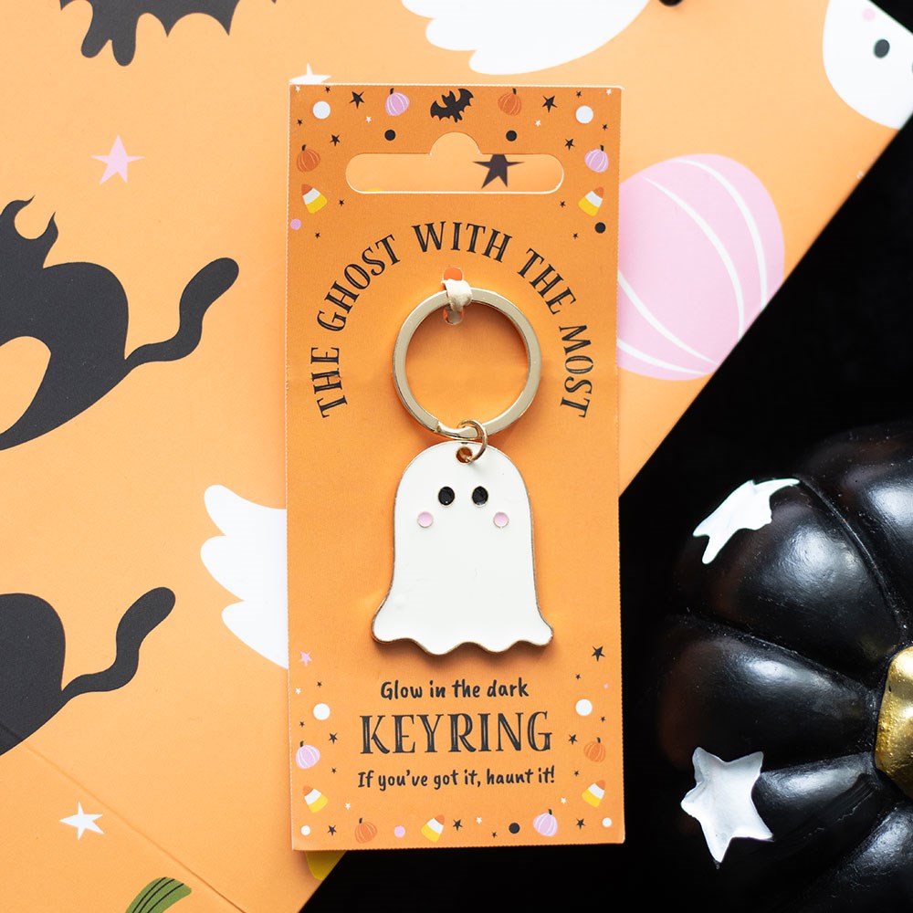 Ghost with the most glow in the dark Keyring