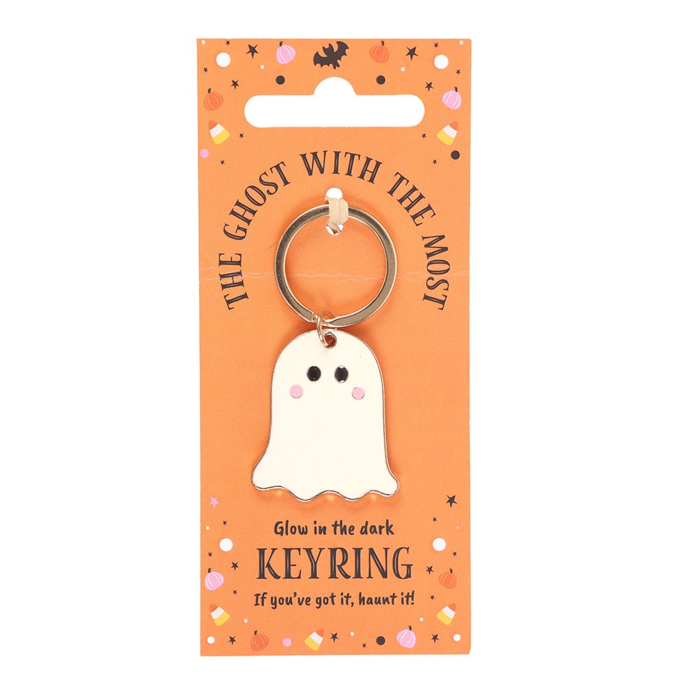 Ghost with the most glow in the dark Keyring
