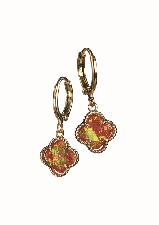 Hot Tomato - E - Byzantine Style Mini Cross W/Hoop - Gold/Toffee