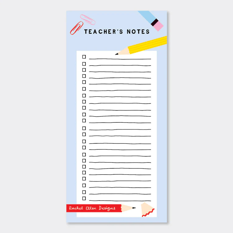 Rachel Ellen - Teacher Notes List Pad