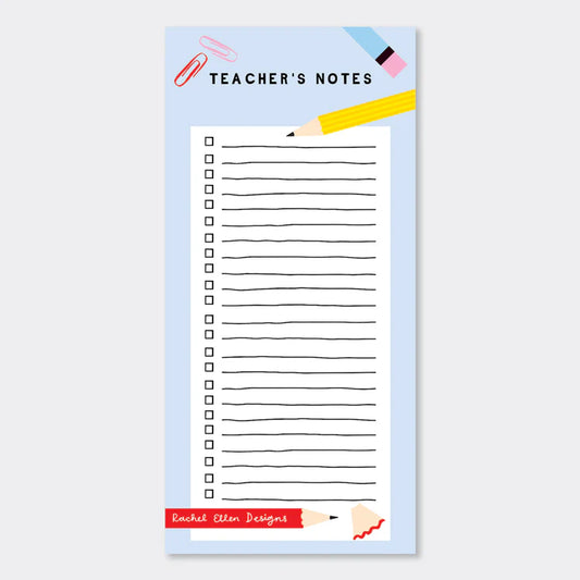 Rachel Ellen - Teacher Notes List Pad
