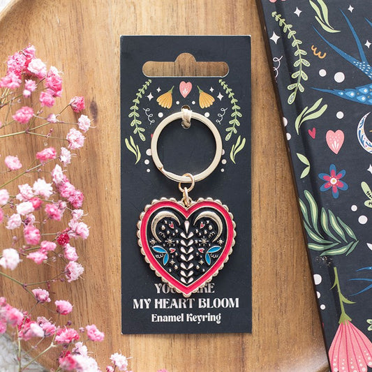 Heart Bloom Keyring