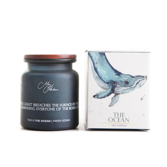 'The Ocean' Whale Design Candle