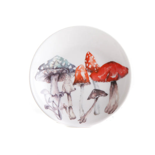 'The Forest' Mushroom Design China Trinket Dish