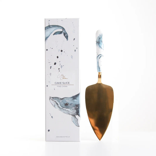 The Ocean Whale Design cake slice