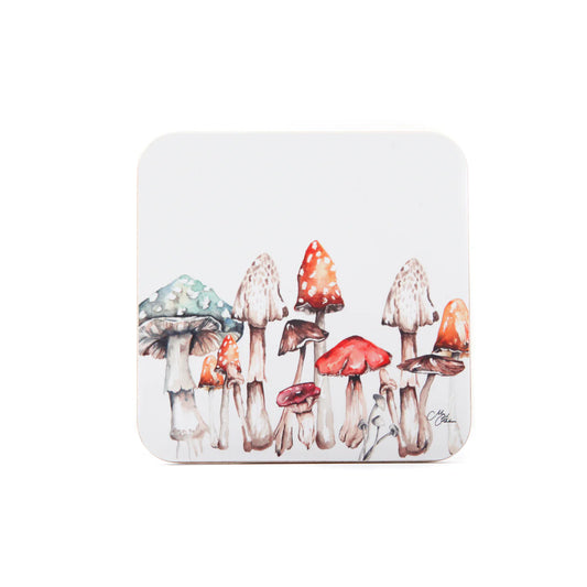'The Forest' - Mushroom Watercolour Design Coasters