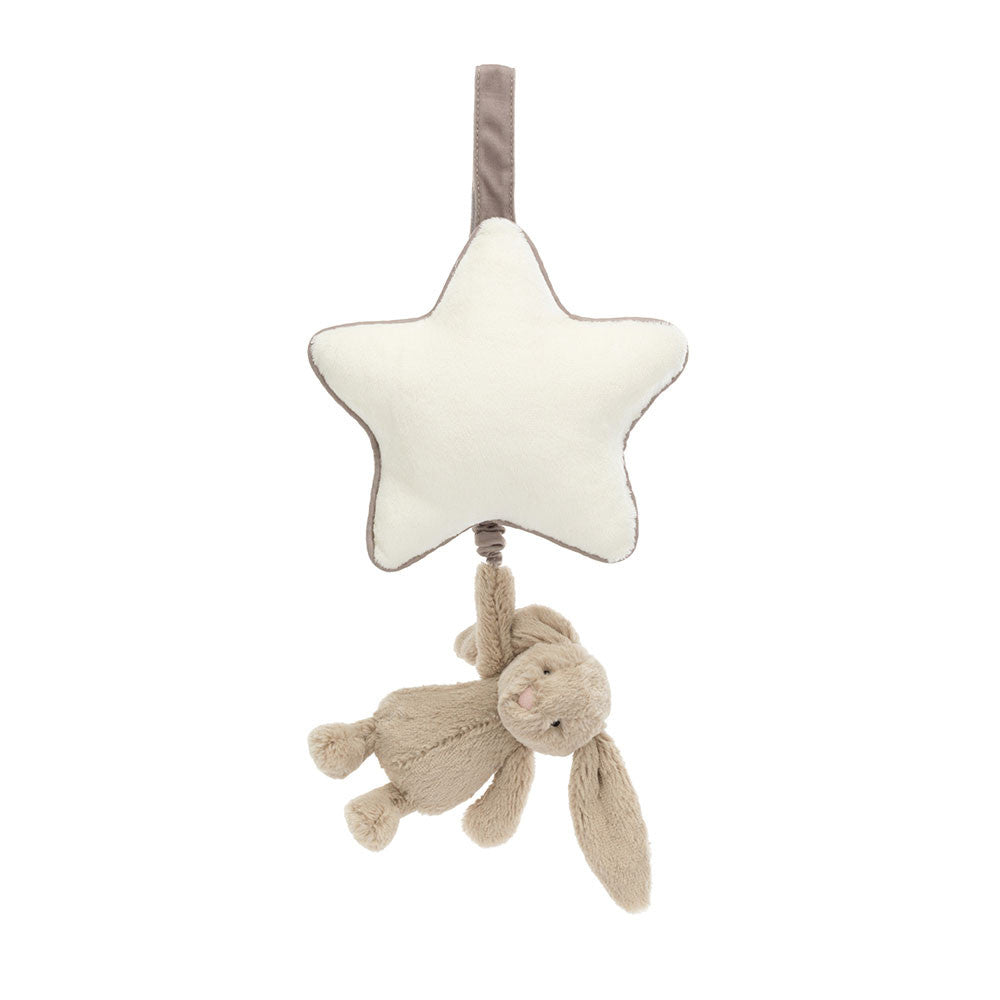 Jellycat - Beige Bashful Bunny Musical Pull