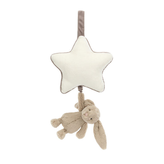 Jellycat - Beige Bashful Bunny Musical Pull