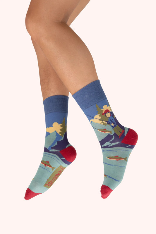 Powder Mens Socks - Fishing