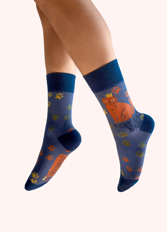 Power Men's Socks - Best Cat Dad