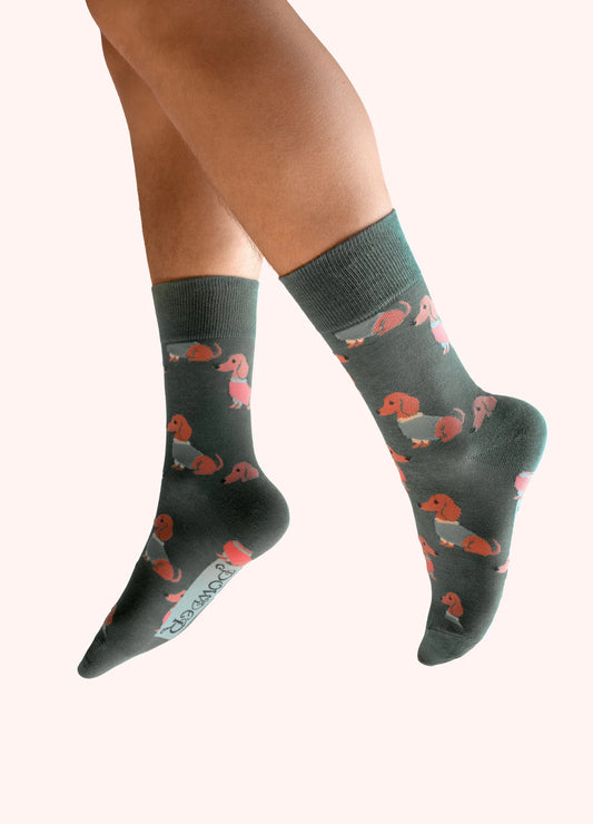 Power Men's Socks - Snuggly Sausage Dogs