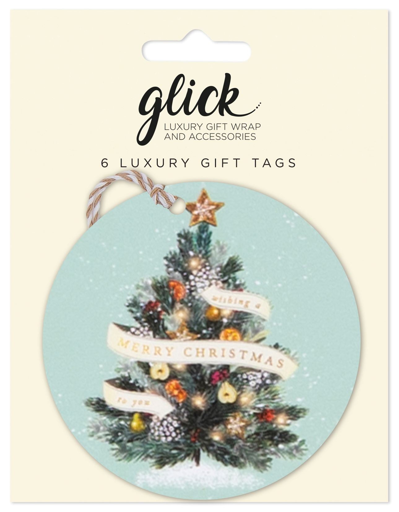 Pack of 6 Luxury Tags - CHARMING CEDAR