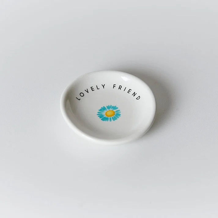 Lovely Friend Blue Daisy Mini Trinket Dish