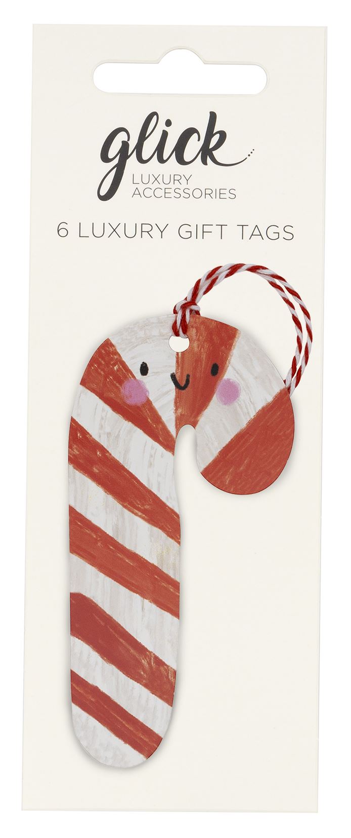 GLICK XMAS TAG -  CANDY CANE