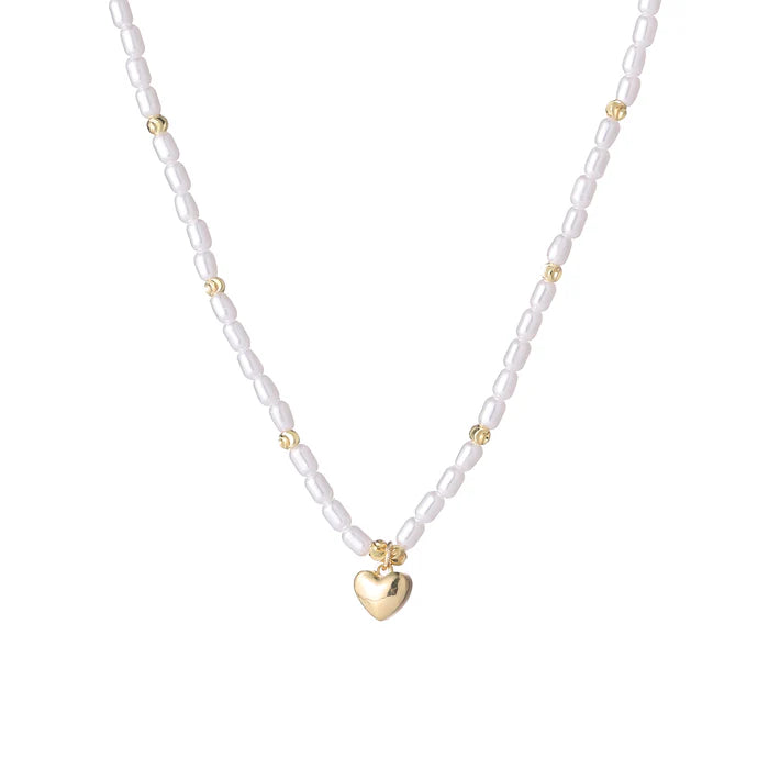 GOLD PLATED PEARL NECKLACE