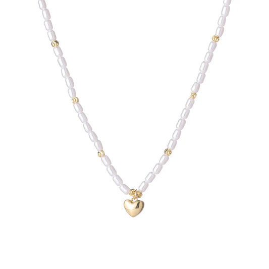 GOLD PLATED PEARL NECKLACE