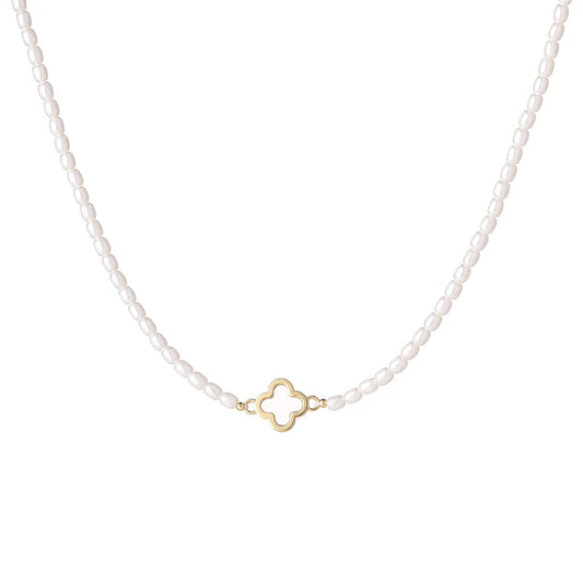 GOLD PLATED PEARL NECKLACE