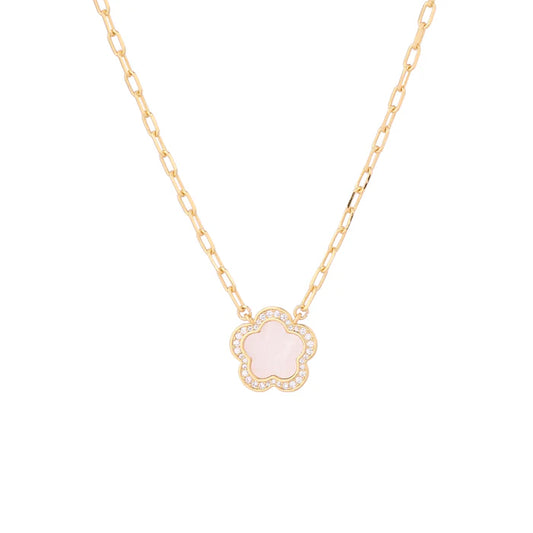 Park Lane gold plated necklace with cubic zirconia stones