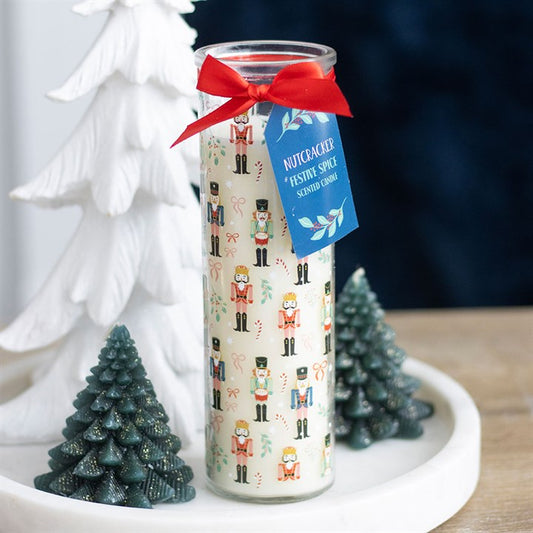 Nutcracker Print Festive Spice Candle